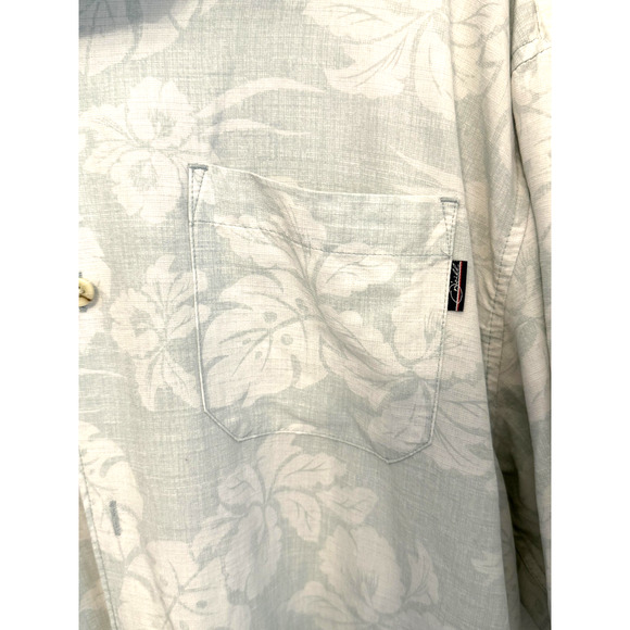 Jack O'Neill Shirt Mens 2XL Aloha Floral Button Up Short Sleeve Hawaiian Blue - Picture 3 of 7
